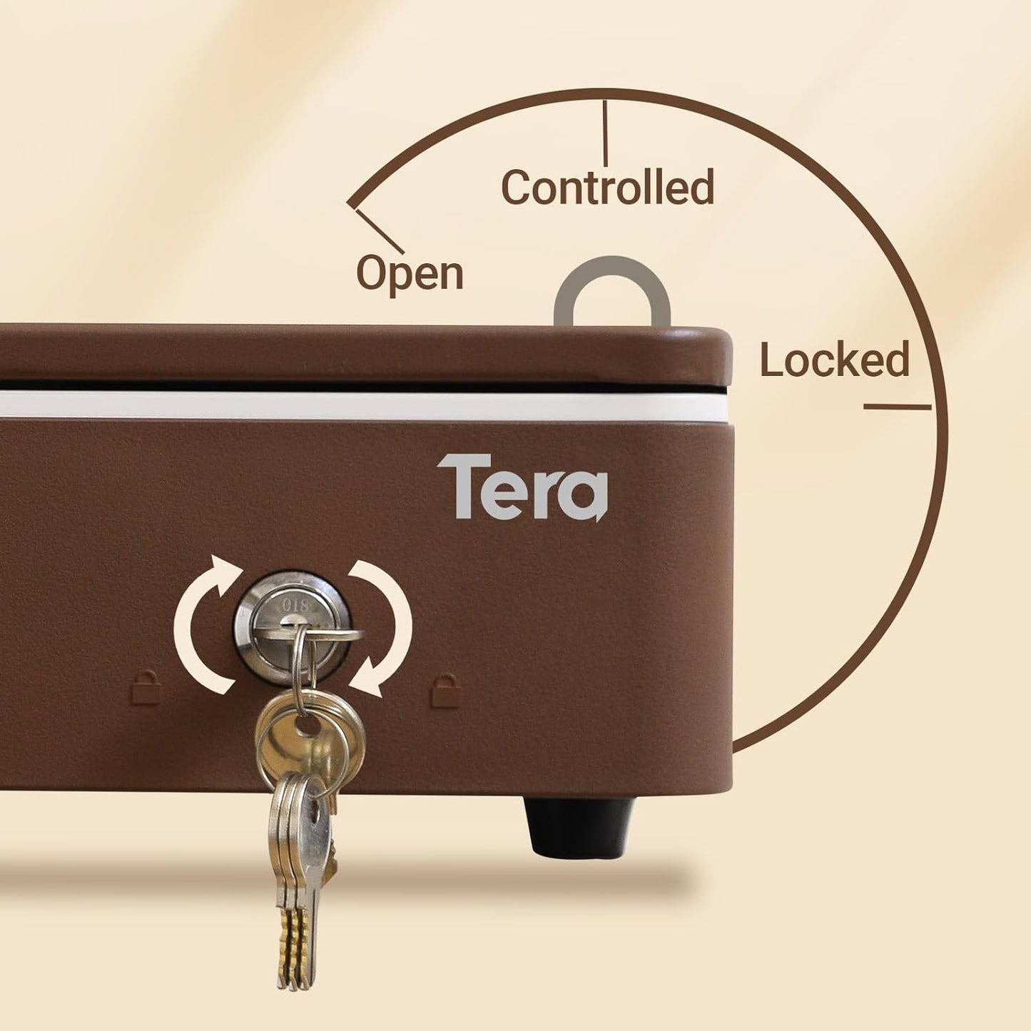 Tera Automatic 16-Inch Cash Drawer with Micro Switch, 5 Bill & 8 Coin Compartments