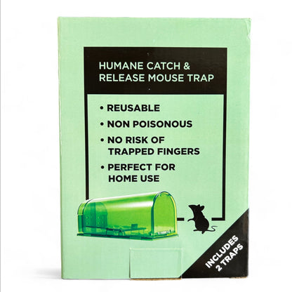 The Mouse Catcher - Humane Catch & Release Trap - Pack of 2