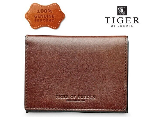 Tiger of Sweden 'Phillipe' Luxury Tri-Fold Leather Wallet - Tan