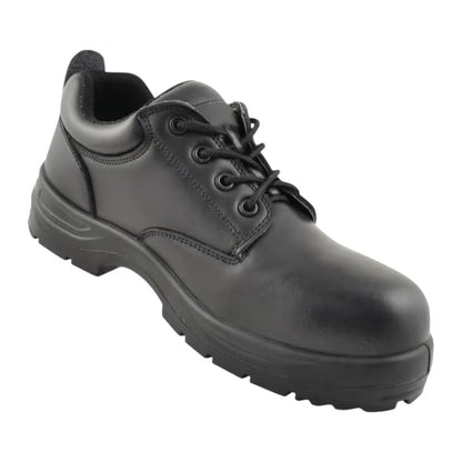 Tuffsafe Unisex Composite Safety Shoes, Black, Leather Upper, Composite Toe Cap, S3 SRC - Size 13