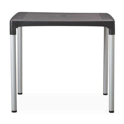 Tabilo Vibe 4 Seater Outdoor Table with Solas 1.8m Parasol & Base Set Cafe/Home