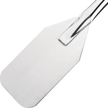 Metal spatula on a white background