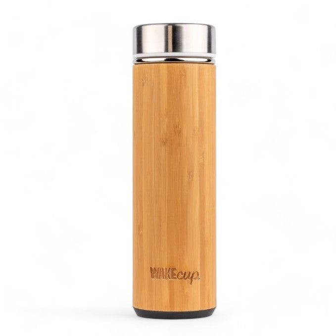 Reusable Sustainable Travel Bamboo Water Bottle Infuser/Flask with Filter 450ml