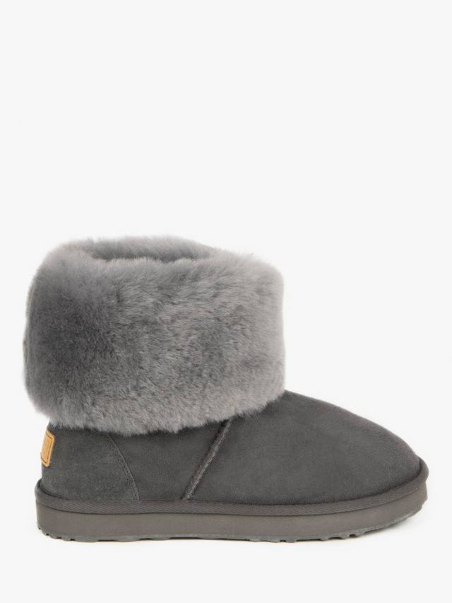 Just Sheepskin Women's Cornwall Sheepskin Boots - Granite, Size UK 4