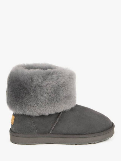 Just Sheepskin Women's Cornwall Sheepskin Boots - Granite, Size UK 4