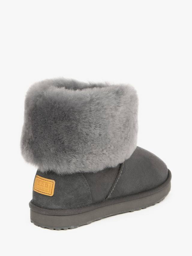 Just Sheepskin Women's Cornwall Sheepskin Boots - Granite, Size UK 4