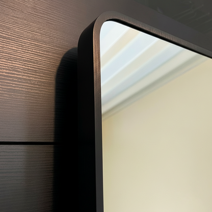 Hearth & Stone - Designer Mirror - 55 x 70cm - Brushed Matte Black