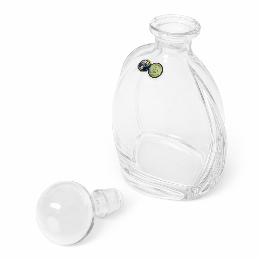 Bohemia Crystal 22oz (650ml) Whiskey Decanter – Hand-Blown Czech Crystal Glass
