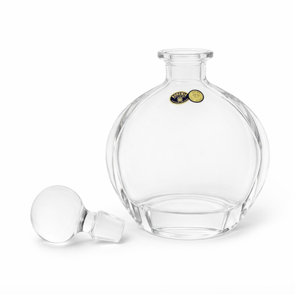 Bohemia Crystal 22oz (650ml) Whiskey Decanter – Hand-Blown Czech Crystal Glass