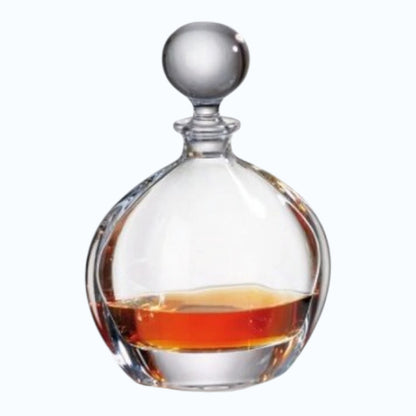 Bohemia Crystal 22oz (650ml) Whiskey Decanter – Hand-Blown Czech Crystal Glass