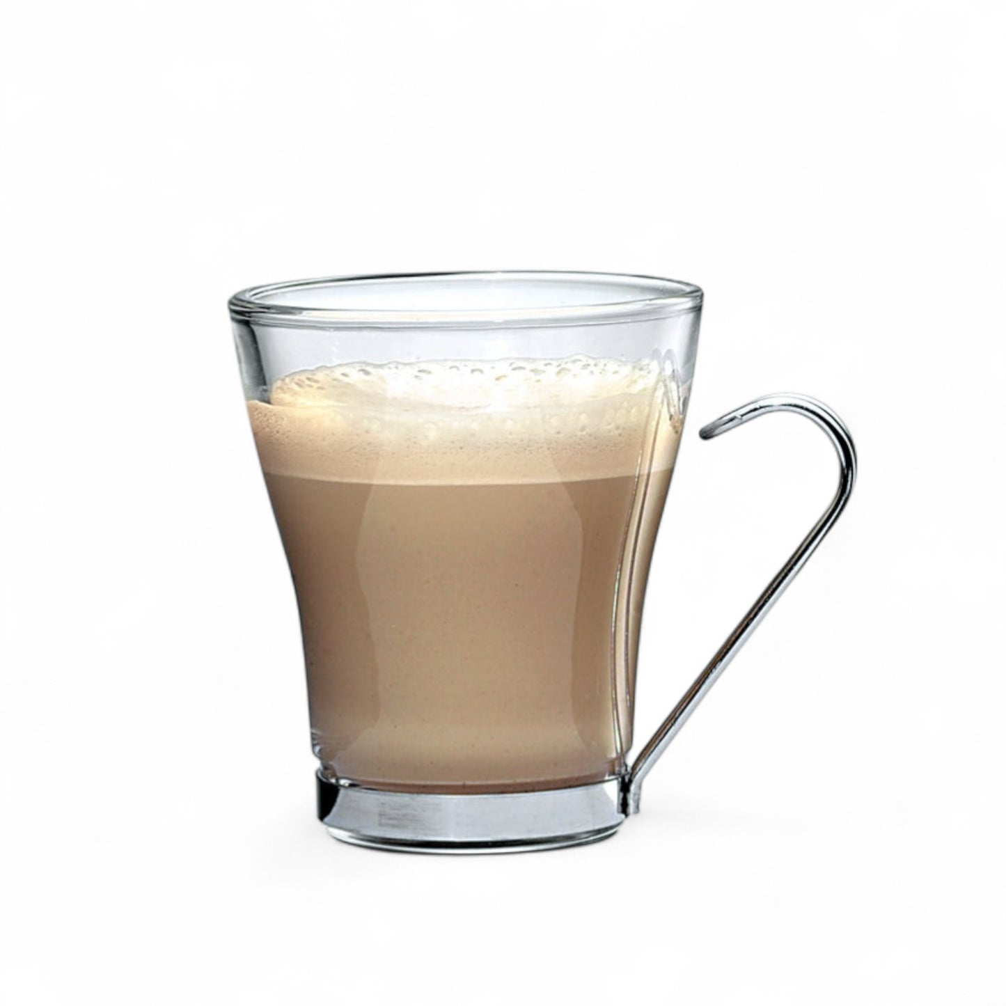 Bormioli Rocco Oslo Large Coffee/Tea Mug Set of 6 in Clear Glass - 320ml / 11oz