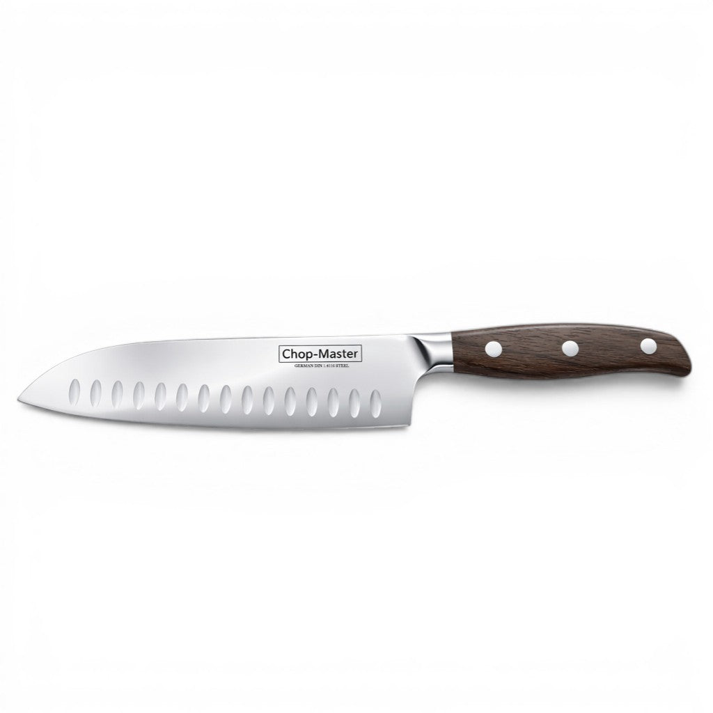 7″ Santoku Knife – German Steel, Japanese-Style Blade, Perfect For Chefs & Home Cooks - by Chop-Master