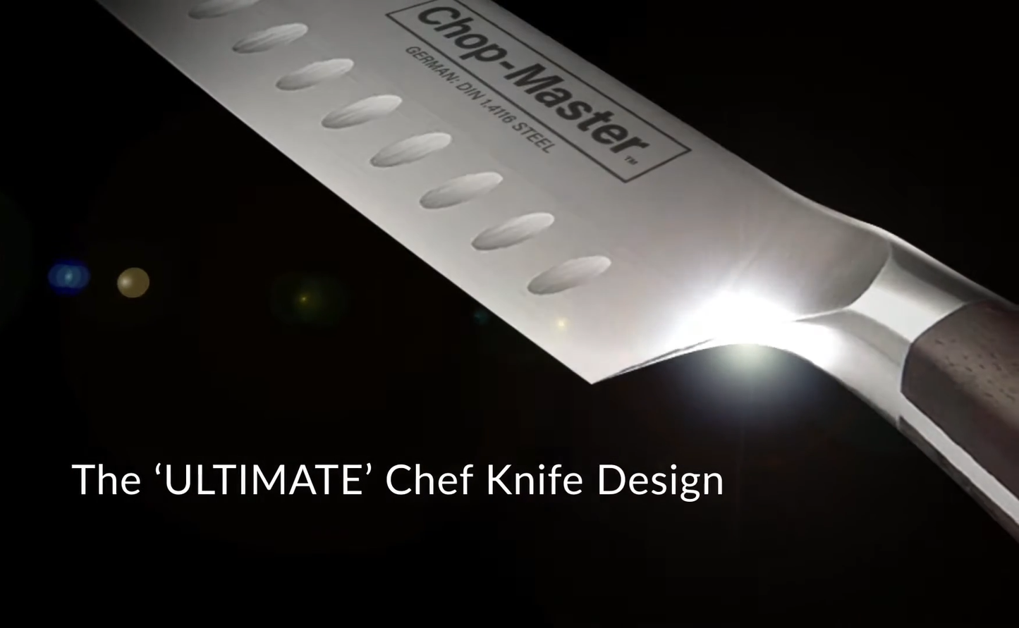 7″ Santoku Knife – German Steel, Japanese-Style Blade, Perfect For Chefs & Home Cooks - by Chop-Master