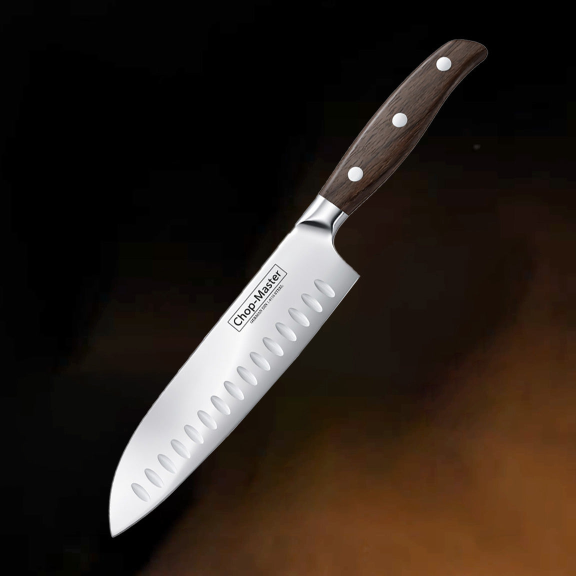 7″ Santoku Knife – German Steel, Japanese-Style Blade, Perfect For Chefs & Home Cooks - by Chop-Master