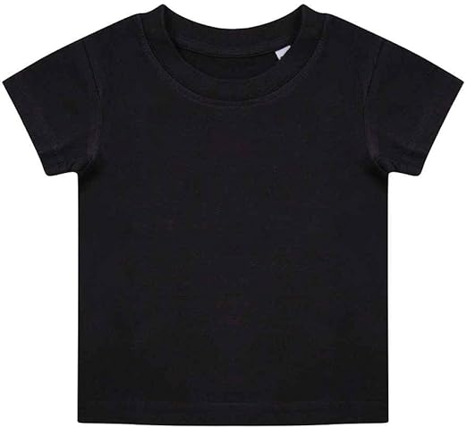 Baby Organic Cotton Short Sleeve T-Shirt - Black - 18-24M