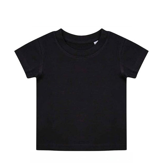 Baby Organic Cotton Short Sleeve T-Shirt - Black - 18-24M
