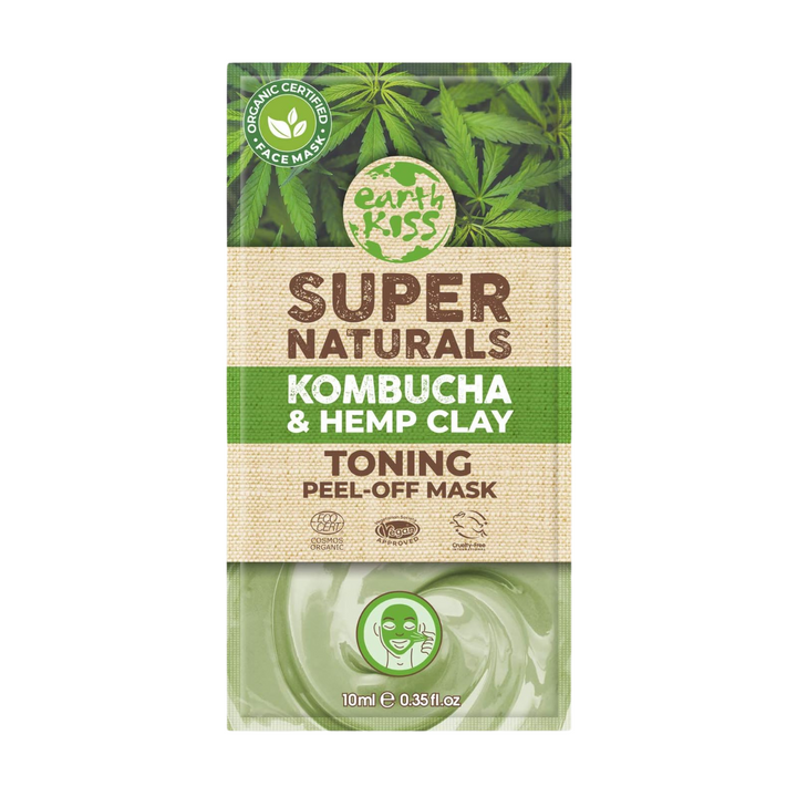 Earth Kiss - Organic Super Naturals Kombucha and Hemp Clay Toning Peel-Off Face Mask