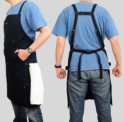 ecoZen Lifestyle Professional Grade Chef Apron for Men for Cooking, BBQ and Grill