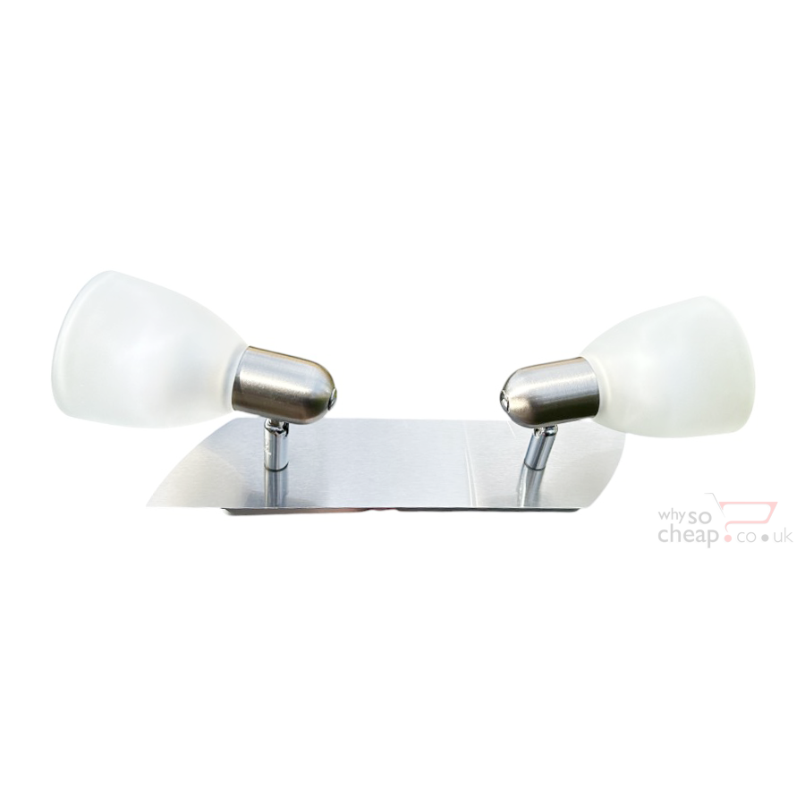 Eglo Enea-C 2 Bulb Bar Spotlight – E14-Led RGB Bulbs Included – Matt Nickel SKU 75374