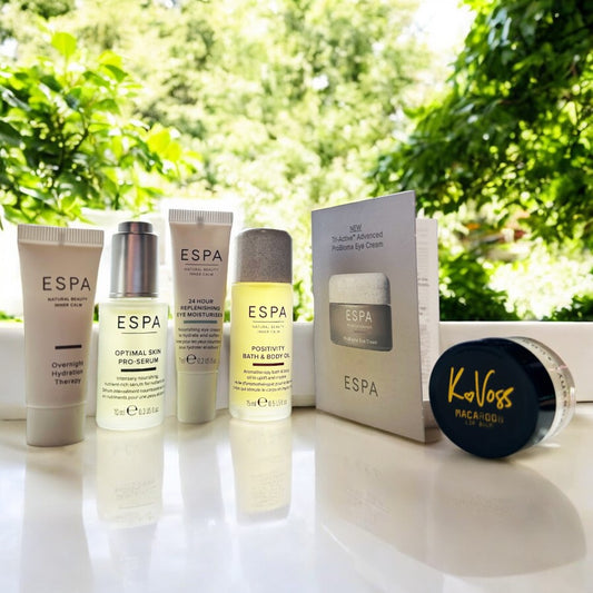 Luxury Beauty Pamper Gift Set 9 Piece Face & Body - ESPA, KVoss, Earth Kiss