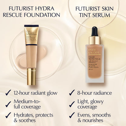 Estée Lauder Futurist Hydra Rescue Foundation SPF 45 35ml – Deep Shades, Radiant Finish
