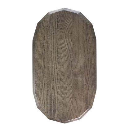 Fairmont & Main Wooden 40cm Food Board Stained Ash Oval Faceted Dishwasher Safe AS706R