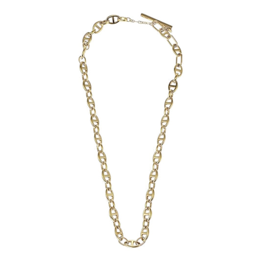 Fossil Heritage D-Link Gold-Tone Anchor Chain Necklace