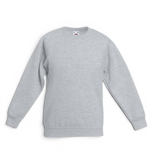Kids Classic Sweatshirt - Heather Grey - Size 9-11 Years