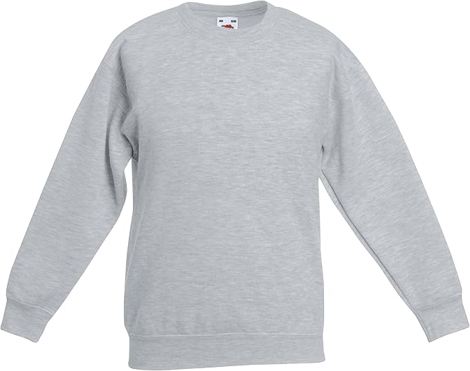 Kids Classic Sweatshirt - Heather Grey - Size 9-11 Years