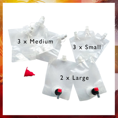 ND – Sneaky Hidden Drinks Flasks Kit With Funnel (for Festivals, Events, Travel)