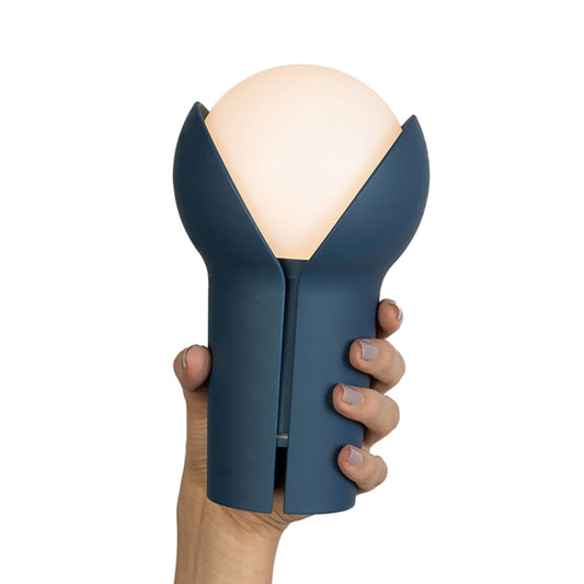 Innermost - Bud Indoor Outdoor Touch LED Lamp Cordless Rechargeable Dimming - Ocean Blue