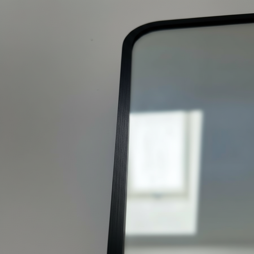 Hearth & Stone - Designer Mirror - 55 x 70cm - Brushed Matte Black