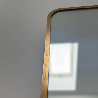 Hearth & Stone - Designer Bathroom/Living Room Mirror - 55 x 70cm - Brushed Gold