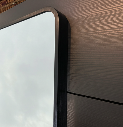 Hearth & Stone - Designer Mirror - 55 x 70cm - Brushed Matte Black