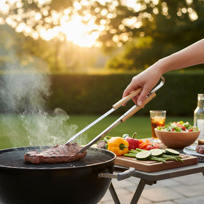 Good Home BBQ Grill Tongs Stainless Steel