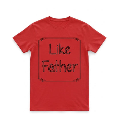 Like Father Like Son Matching T-Shirt Set - Red