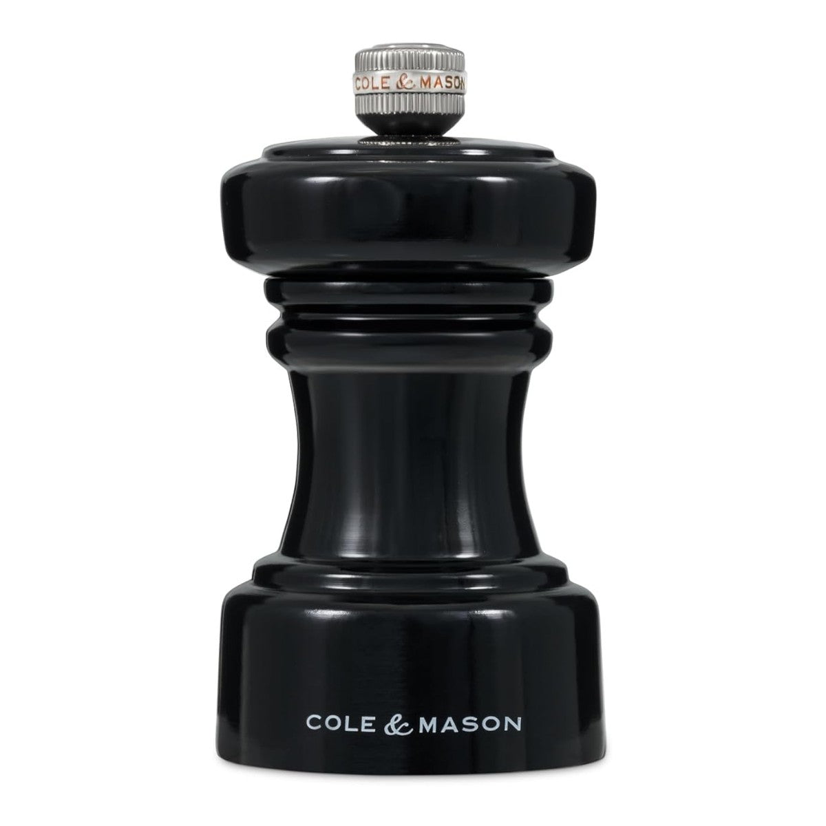Cole & Mason London 104mm Black Wood Hoxton Salt Mill