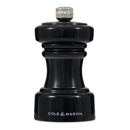 Cole & Mason London 104mm Black Wood Hoxton Salt Mill
