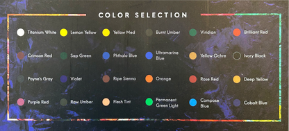 MozArt - Oil Paint Set – 24 x 12 ml Oil Based Paints