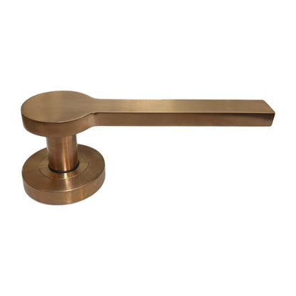 Access Hardware Novas Collection Door Handles - B0110SCU SATIN COPPER 01 LEVER ON ROSE