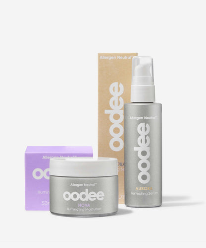 Oodee Hypoallergenic Serum and Moisturiser Celestial Radiance Duo Set