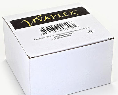 Vivaplex - Blue 60ml Glass Bottles With Black Fine Mist Sprayers - 12 Pack