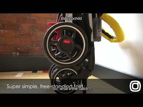 Diono Flexa Luxe City Ready Umbrella Stroller Black Platinum | Ultra-Light Compact Fold Pushchair