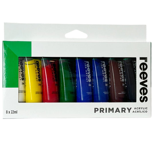 Reeves Primary Acrylic - 8 x 22ml