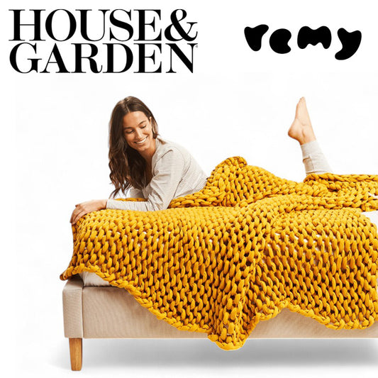 Remy Sleep Weighted Blanket 8 KG Mustard Yellow - The Lounger 120x180cm