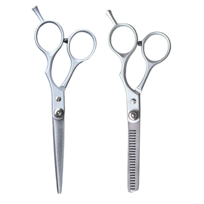 6” Professional Hairdressing Scissor Kit Set – Precision Cutting & Thinning Shears with Leather-Effect Storage Wallet