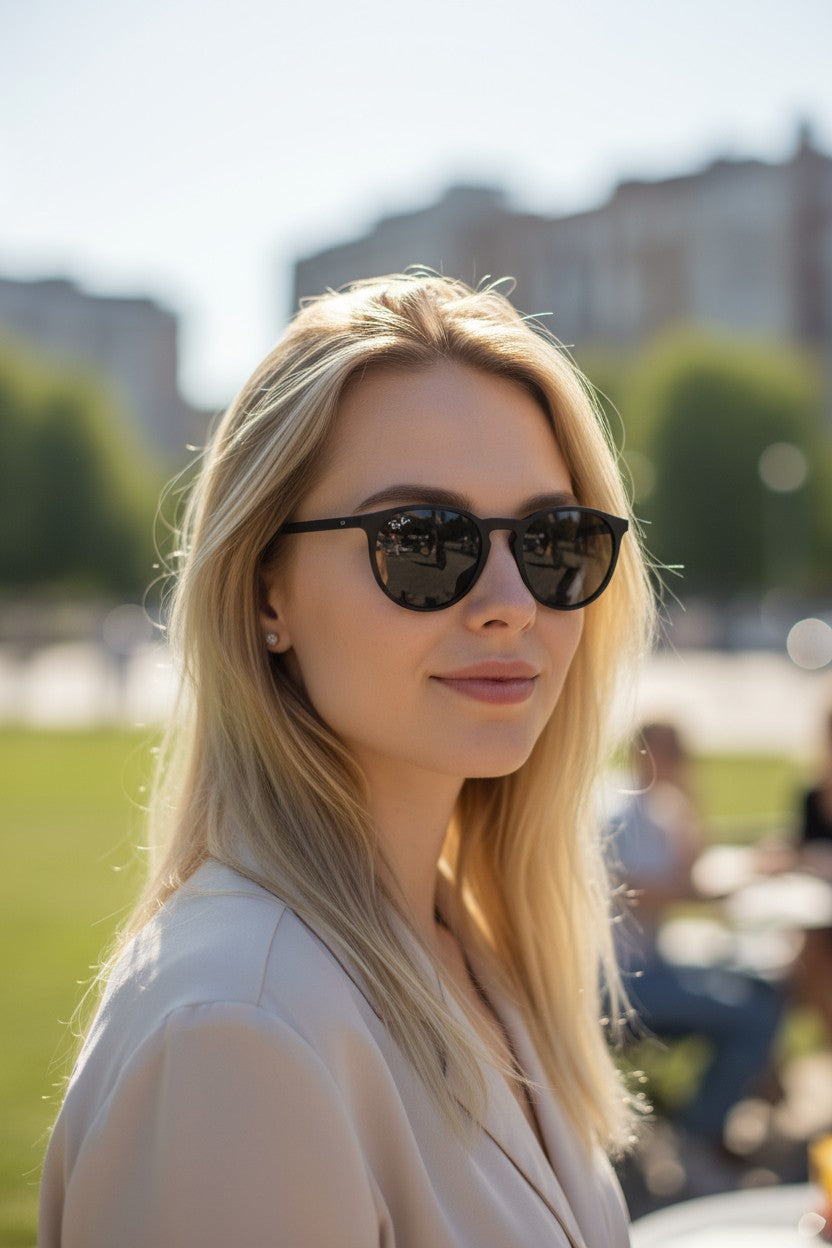 Ray-Ban RB 4171 622 8G Erika Sunglasses Black Frame, Grey Gradient 54mm Lens Sunglasses