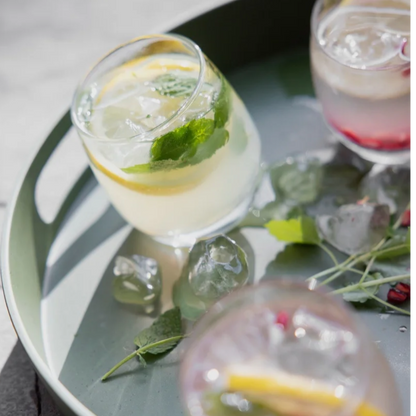 Sagaform Bar Rocking Whiskey Glass, 6 pcs. Hand Blown 20cl Dishwasher Safe